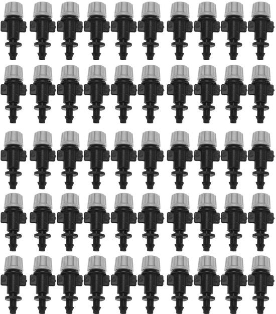 Verdito per Irrigazione a Goccia - Set di 50 Verstilizzatori - Nozzle per Systeem di Goccia - Irrigazione per Esterno - Giardino/Patio - Materiale di Alta Qualità - Kunststof - Systeem di Goccia