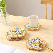 Set di 4 Piastre di Base per Mosaico per Arti e Mestieri DIY, Blanco, per Coppe e Piastre per Pianta (Rond)