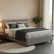 Letto Matrimoniale Ashlee, Letto Matrimoniale Sfoderabile Made in Italy, Grigio