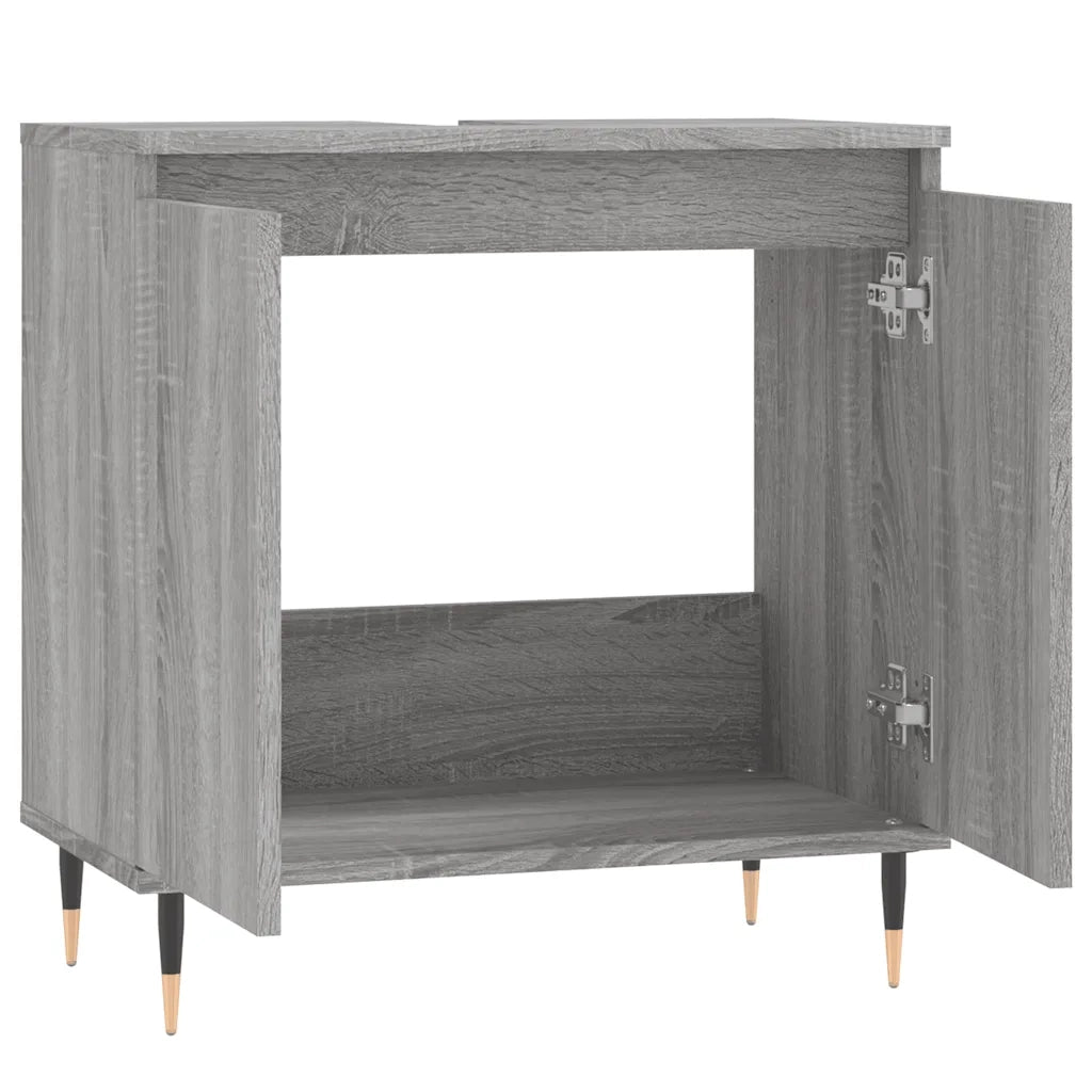 Mobile da Bagno | Armadio da bagno Grigio Sonoma 58x33x60 cm in Legno Multistrato