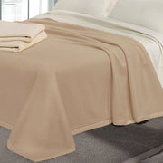 Coperta Pura Lana Cashmere 1 Piazza e Mezzo 290gr Cober Tasman Beige