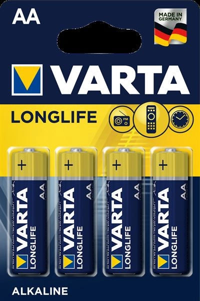 PILE 'LONGLIFE' STILO Blister 4 Pezzi - 20 confezioni- VARTA