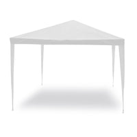 Gazebo Struttura in Acciaio Tessuto Bianco 3x2 metri