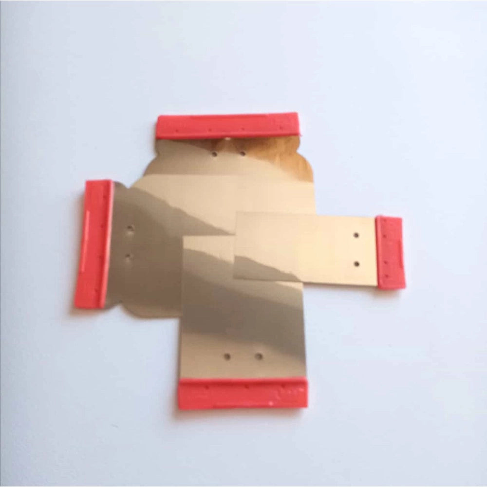 Set di 4 spatole flessibili di acciaio - senza manico