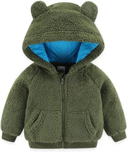 Felpa per Bambini con Cappuccio e Cerniera - Impermeabile e Calda Giacca per Neonati - Abbigliamento Esterno per Ragazze e Ragazzi