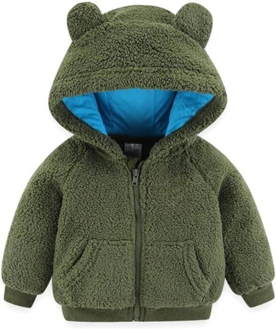 Felpa per Bambini con Cappuccio e Cerniera - Impermeabile e Calda Giacca per Neonati - Abbigliamento Esterno per Ragazze e Ragazzi