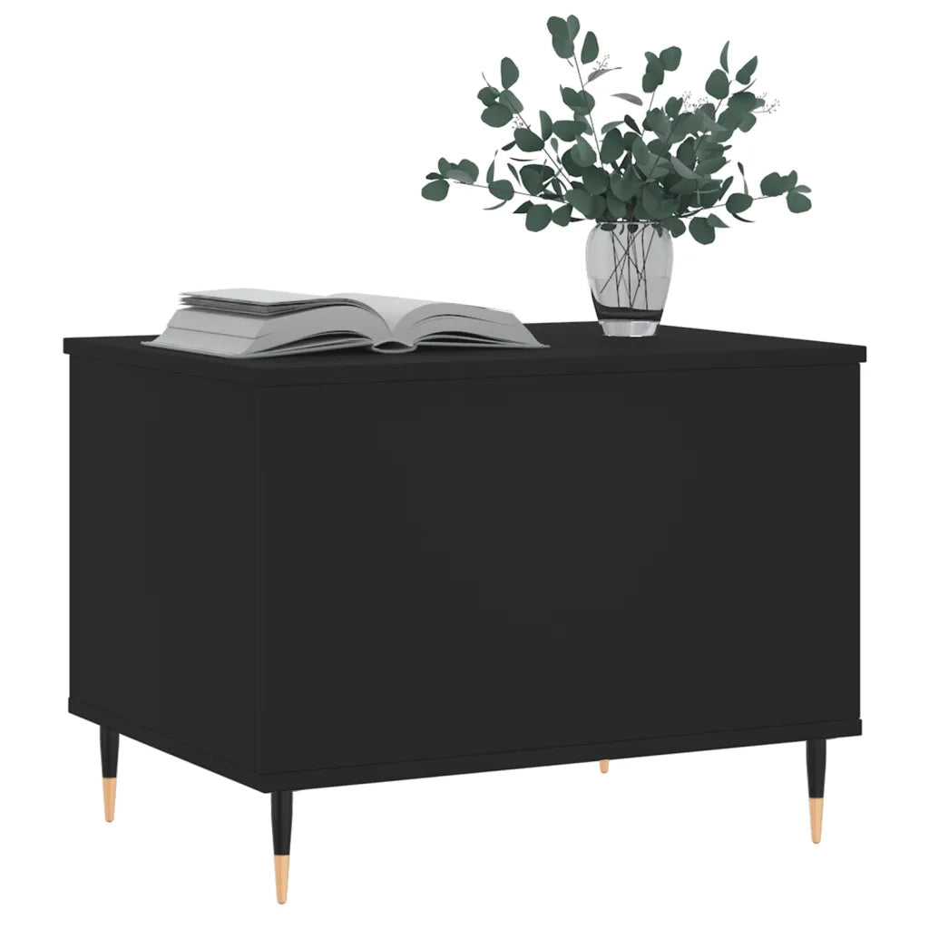 Tavolino da salotto | Tavolino da caff¨¨ | Tavolino da Soggiorno Nero 60x44,5x45 cm in Legno Multistrato