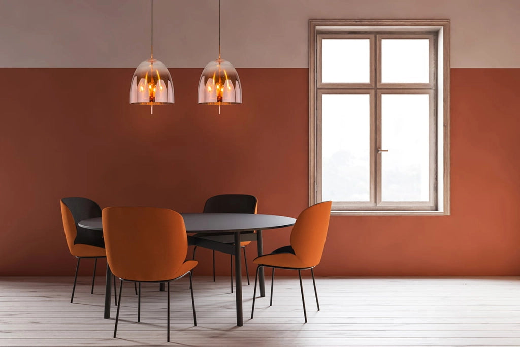 Italux Alan lampadario moderno rame 3xE14 Ø33cm IP20