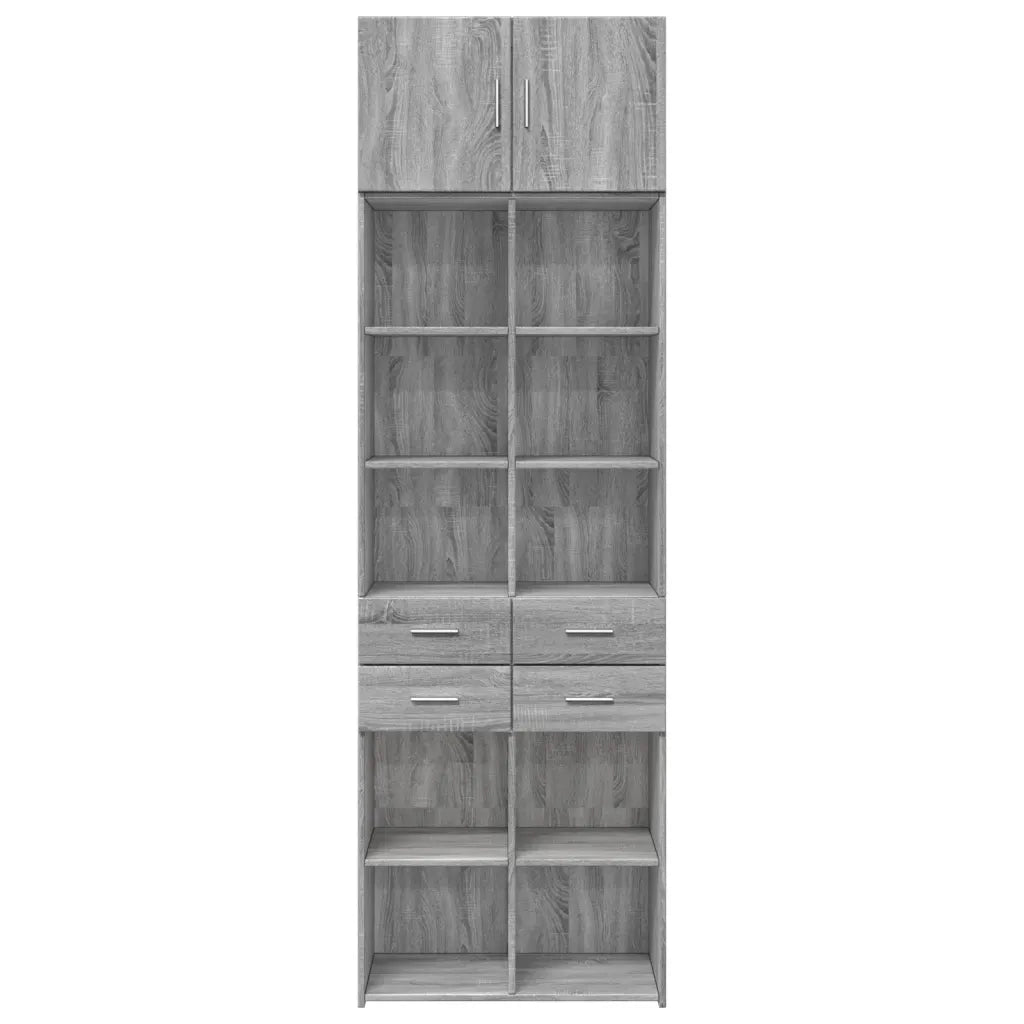 Armadietto Grigio Sonoma 70x42,5x225 cm in Truciolato