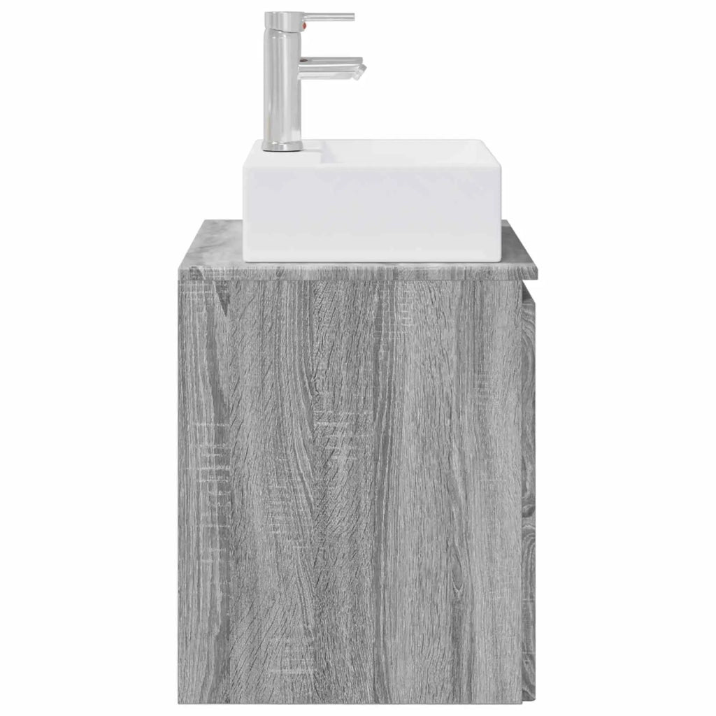 Mobile Lavabo da Parete Sonoma grigio 49,5 x 41 x 62,5 cm 890418