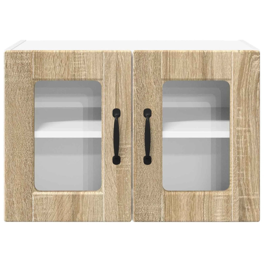 Pensile da cucina | Mobile in vetro da parete PORTO Rovere Sonoma 60 x 31 x 40 cm