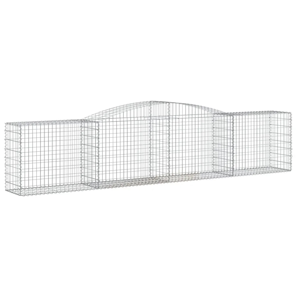 Cesto Gabbione ad Arco 400x50x80/100 cm Ferro Zincato 153534