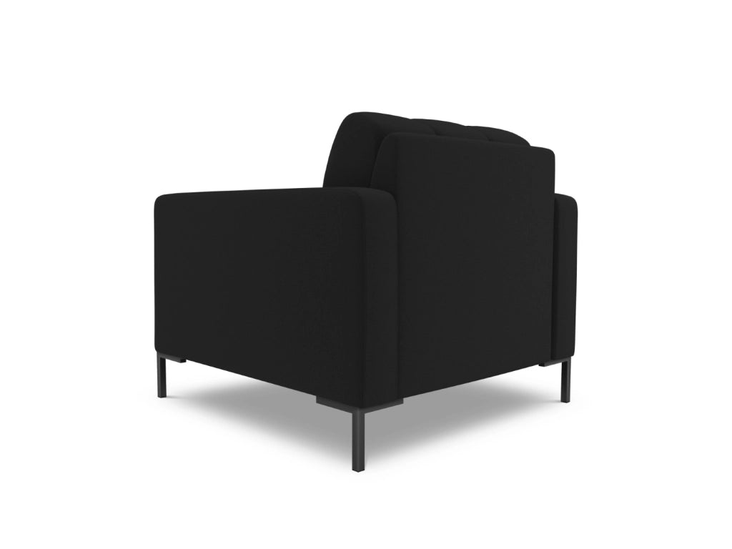 Cosmopolitan Design - Poltrona "Bali" in tessuto strutturato nero 