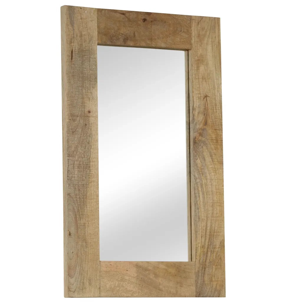Specchio-Specchio Decorativo in Legno Massello di Mango 50x80 cm