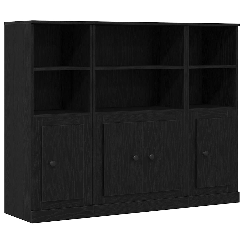 Credenza Rovere Nero 132 x 35,5 x 103,5 cm Legno multistrato 3333077