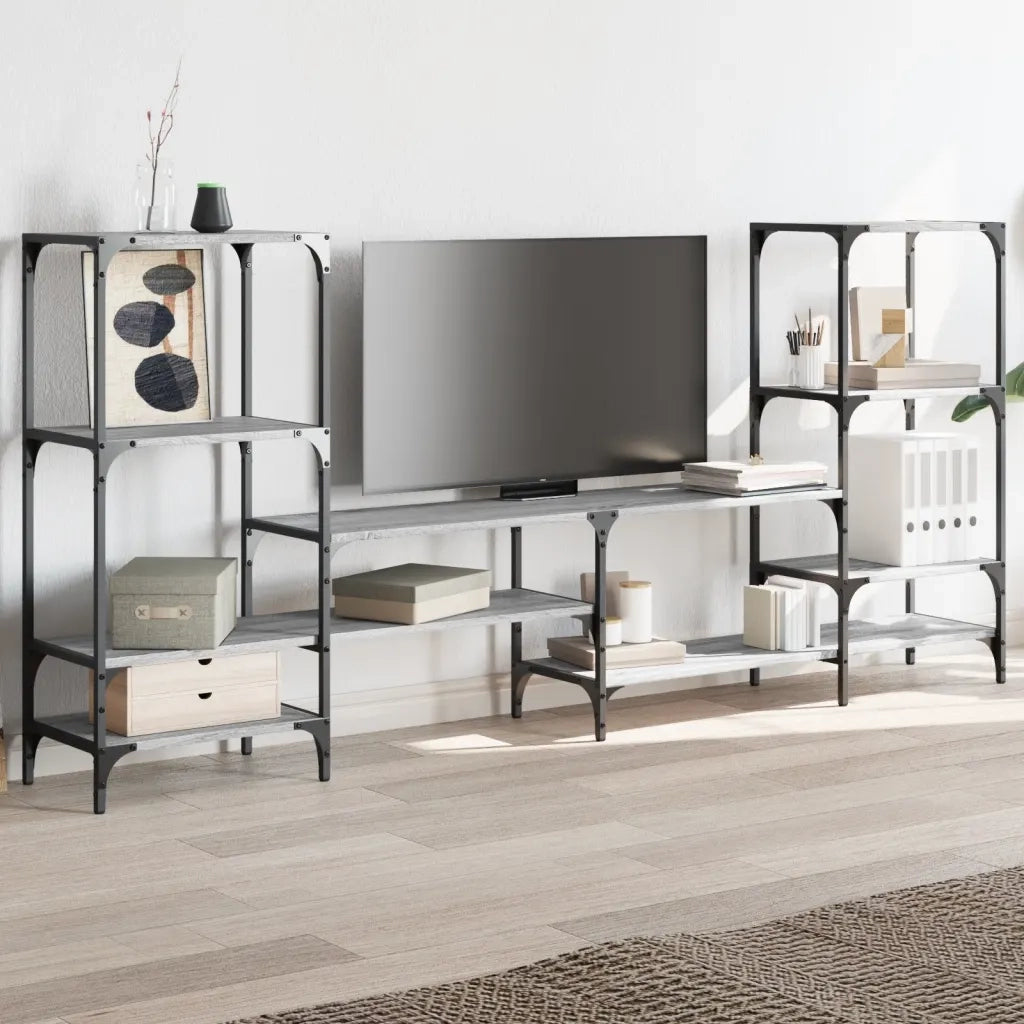 Mobile TV | Armadietto TV | Mobile Porta TV Grigio Sonoma 206,5x28,5x95cm Legno Multistrato