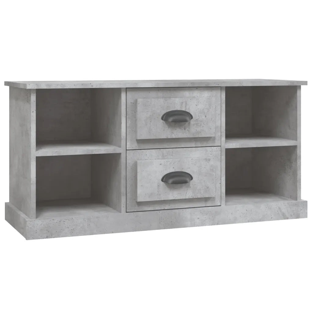 Mobile Porta TV-Credenza per TV Grigio Cemento 99,5x35,5x48cm Legno Multistrato