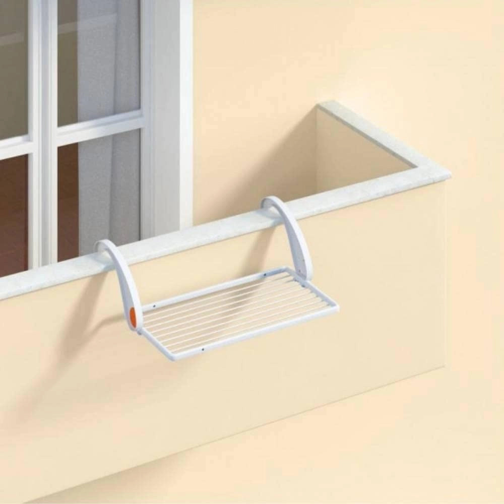 Stendibiancheria da Balcone Virgola Cm 96 x 50X30 H Stenditura M 10 Gimi