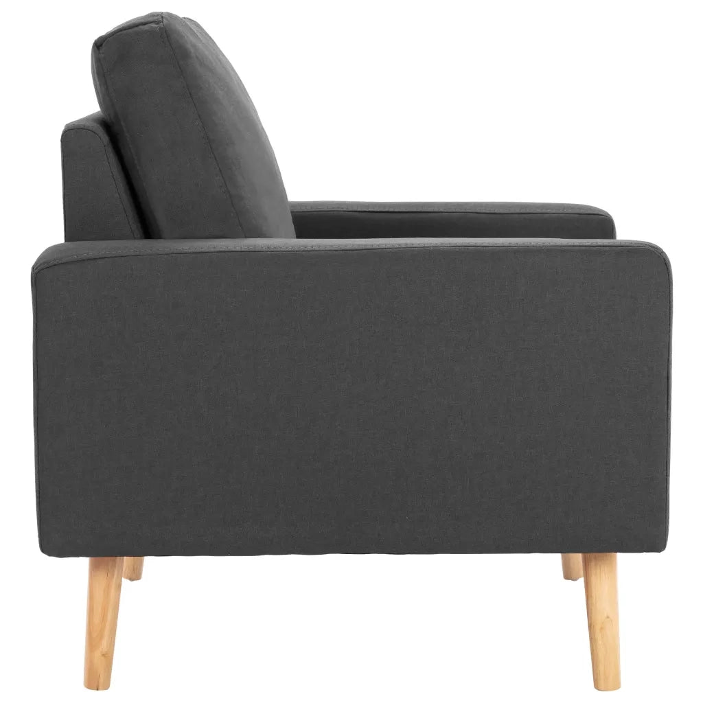 Set di Divani 2 pz in Tessuto Grigio Scuro 3056615