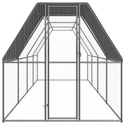 Pollaio da Esterno 2x8x2 m in Acciaio Zincato 3089321