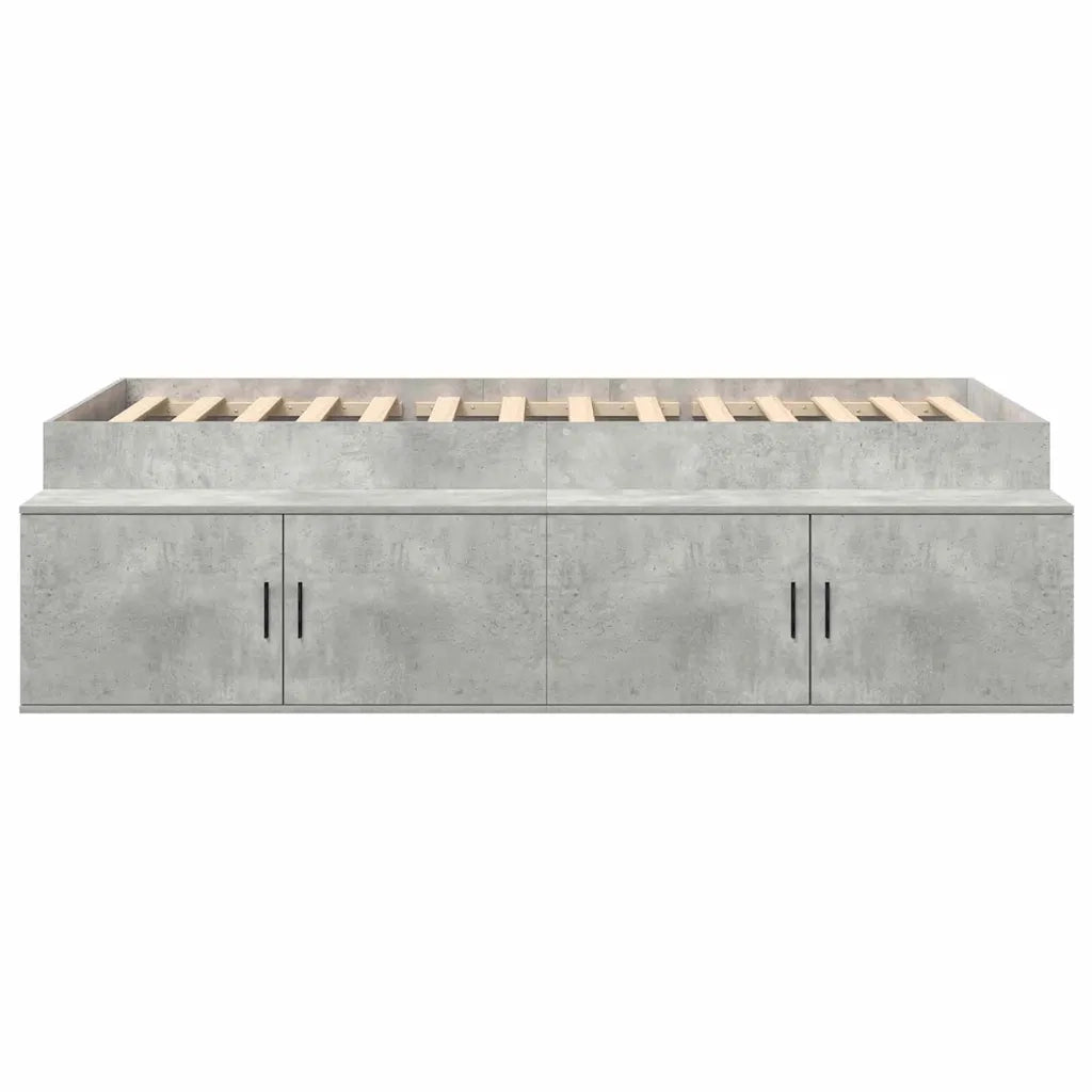 Struttura del letto con cassetto Grigio cemento 70 x 190 cm 3335216