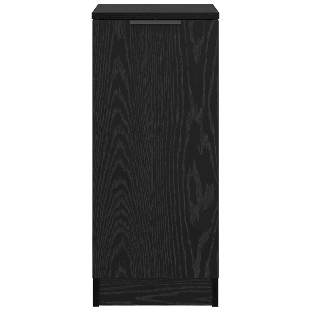 Credenza Rovere Nero 30 x 30 x 70 cm Legno multistrato