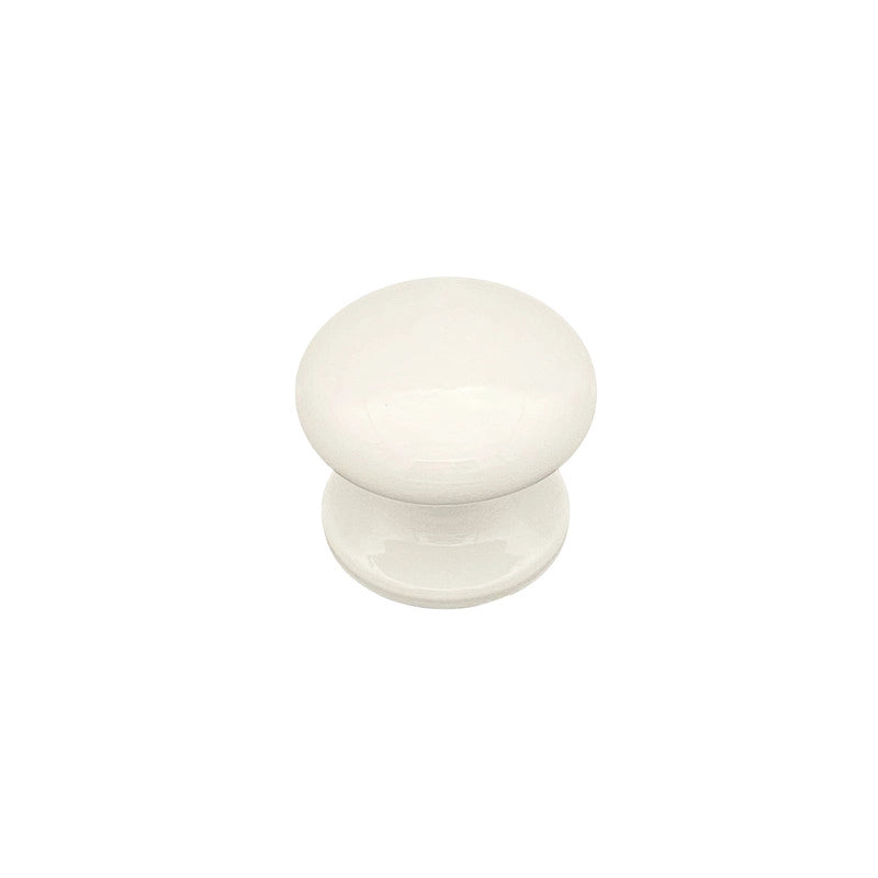 Pomolo fisso per porta SAGUATTI 873/70TB in alluminio bianco lucido