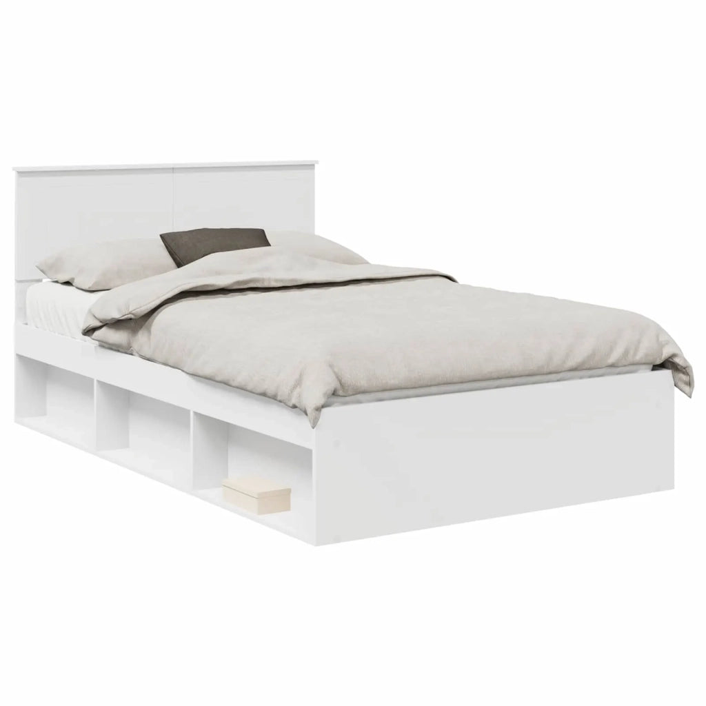Struttura del letto Bianco 120 x 200 cm Pino massello 3410618