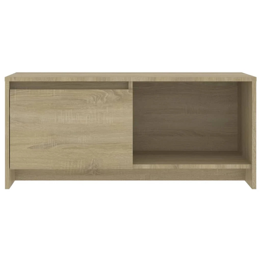 Mobile TV multimediale mensola TV credenza TV sala da pranzo soggiorno camera da letto rovere Sonoma 90 x 35 x 40 cm legno ingegnerizzato beige 02_0027555
