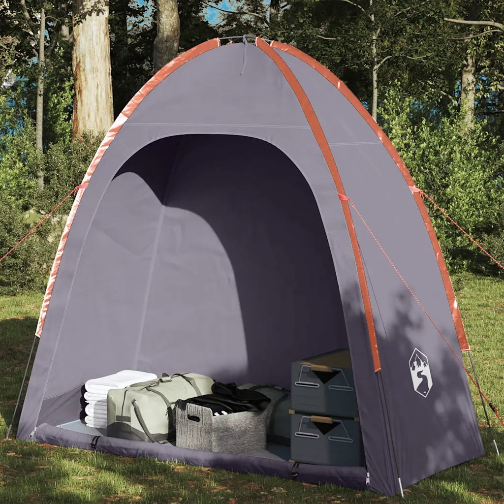 Tenda Portaoggetti Grigio e Arancione Impermeabile 94577