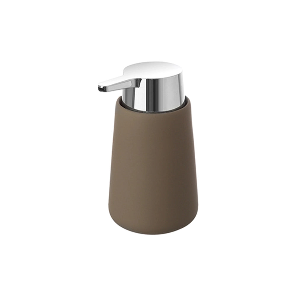 Dispenser dosasapone in ceramica marrone | Sidney