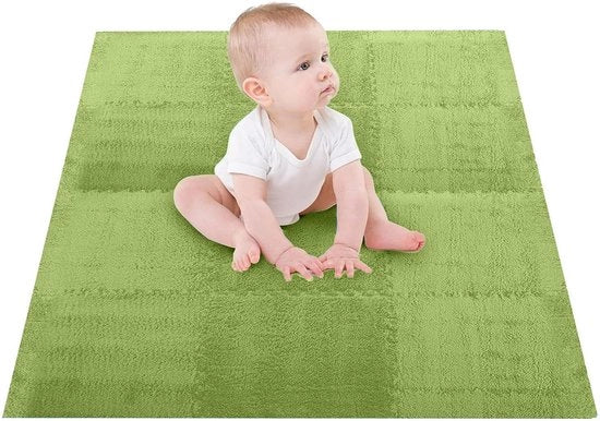 Pavimento Antislip per Bambini, 10 pezzi, Piastra di Gomma - Facile da Installare e Comodo