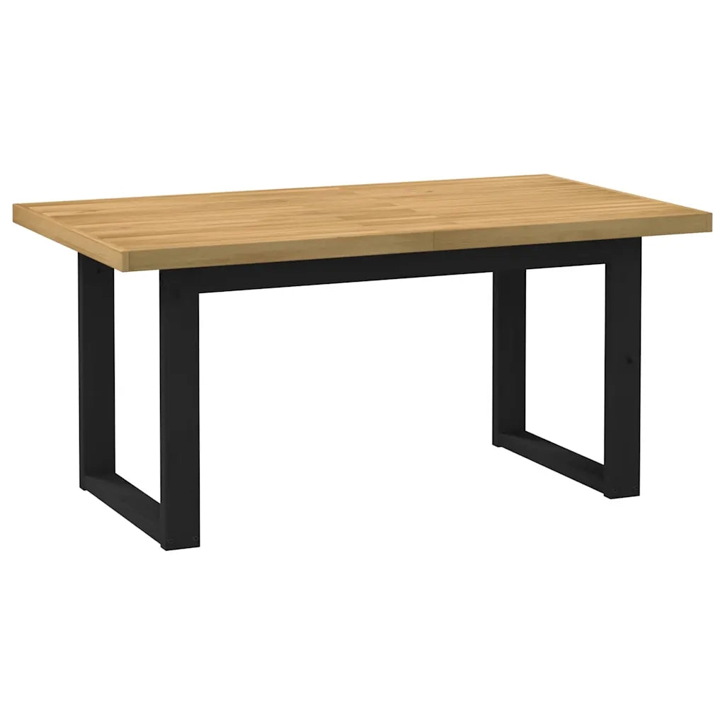 Tavolo Pranzo NOAIN Gambe a Forma U 160x90x75 cm Legno Massello 4100044