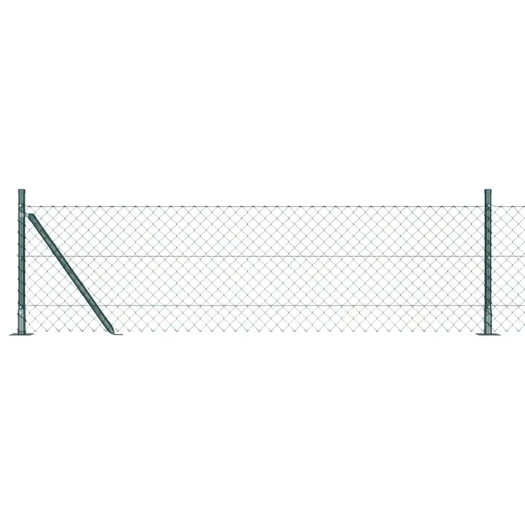 Palo della recinzione | Pannello per recinzione Verde 10 x 0,6 m (rete 40 x 40 mm)