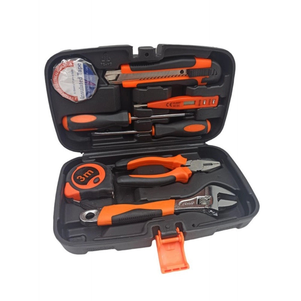 Trade Shop - Kit Attrezzi Multiuso 8 In 1 Valigia Cassetta Con 8 Strumenti Fai Da Te Q-jy20 -