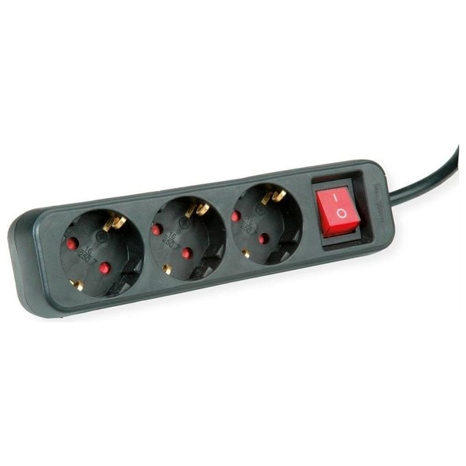 ROLINE 19.07.1068 prolunghe e multiple 1,5 m 3 presa(e) AC Interno Nero