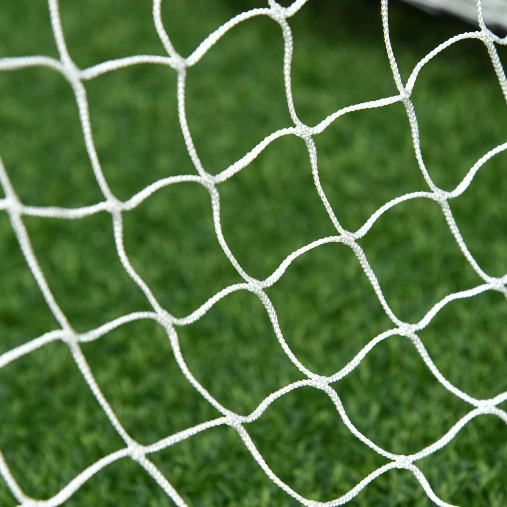 Set di 2 porte da calcio, mini porte, pieghevoli, in acciaio e Tetrolon, nere, 186x90x89 cm, per giardino e parco giochi.