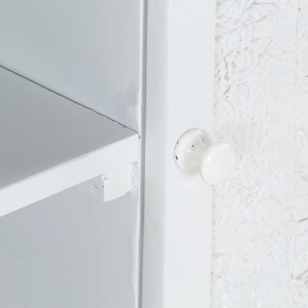 Mobile Porta TV Bianco 115x30x46cm in Legno Massello di Mango 323580
