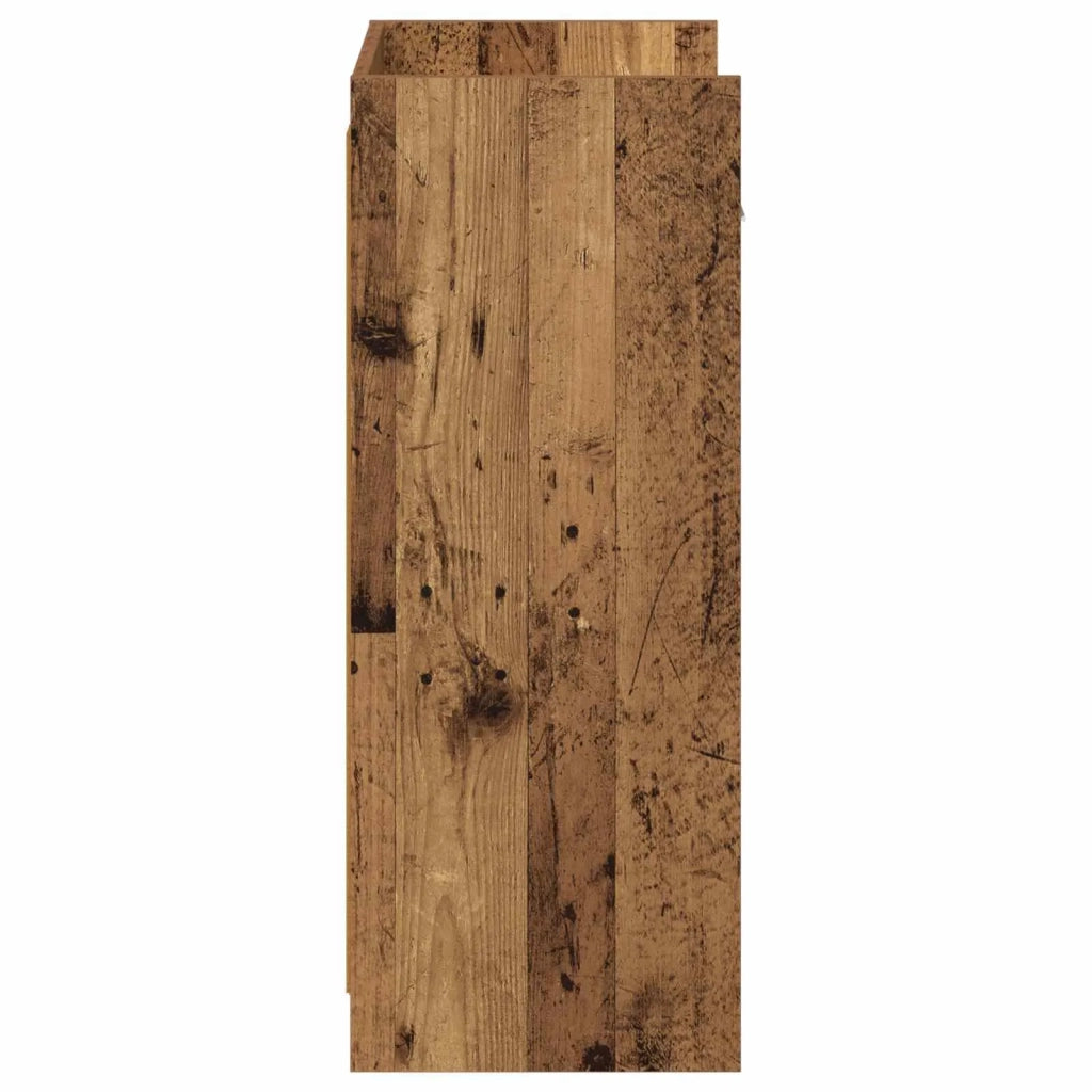 Mobile per scarpe con cassetto Legno antico 48 x 36 x 92 cm 8011353
