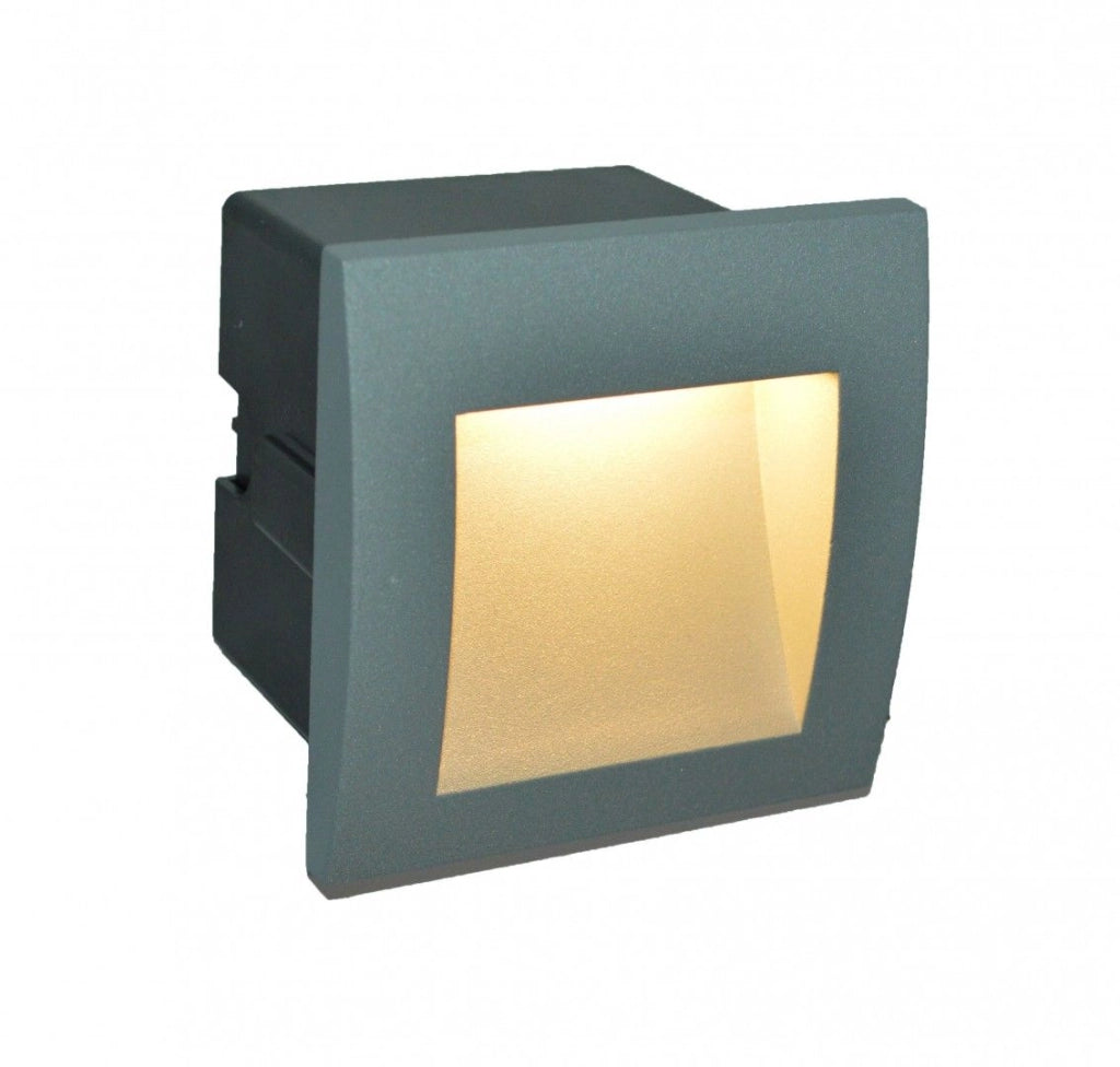Lampada da incasso esterno LED 1,5W grigio scuro IP65