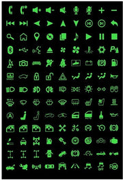 Sticker auto illuminanti - Ideali per migliorare la visibilità - Facili da applicare - Perfetti per ambienti interni - Materiali sicuri