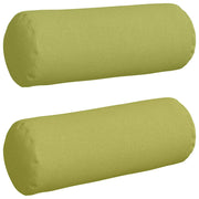 Cuscini a rullo 2 pz | Cuscini per sedie Verde chiaro ? 25 x 70 cm Tessuto