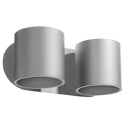 Applique RONDEO 2 Pure Lume grigia alluminio 2xG9 interno