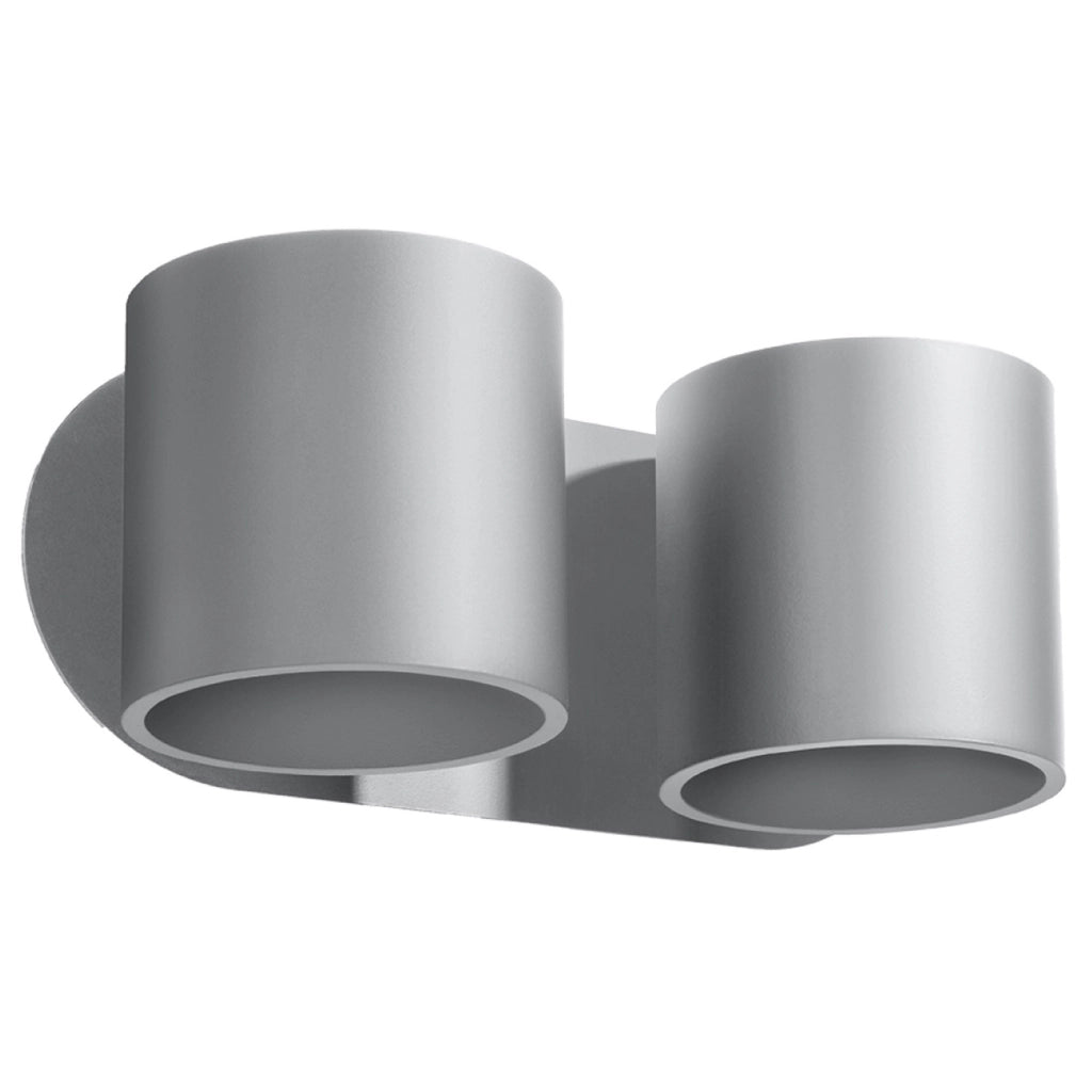 Applique RONDEO 2 Pure Lume grigia alluminio 2xG9 interno