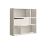 Mensola a muro in legno "Calvin" - 90 x 22 x 81 cm - Bianco