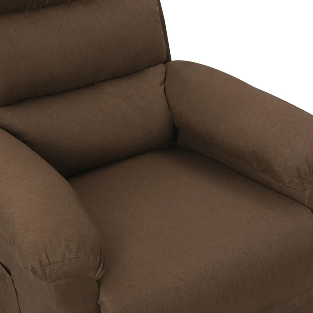Poltrona Reclinabile Marrone in Tessuto cod mxl 32728