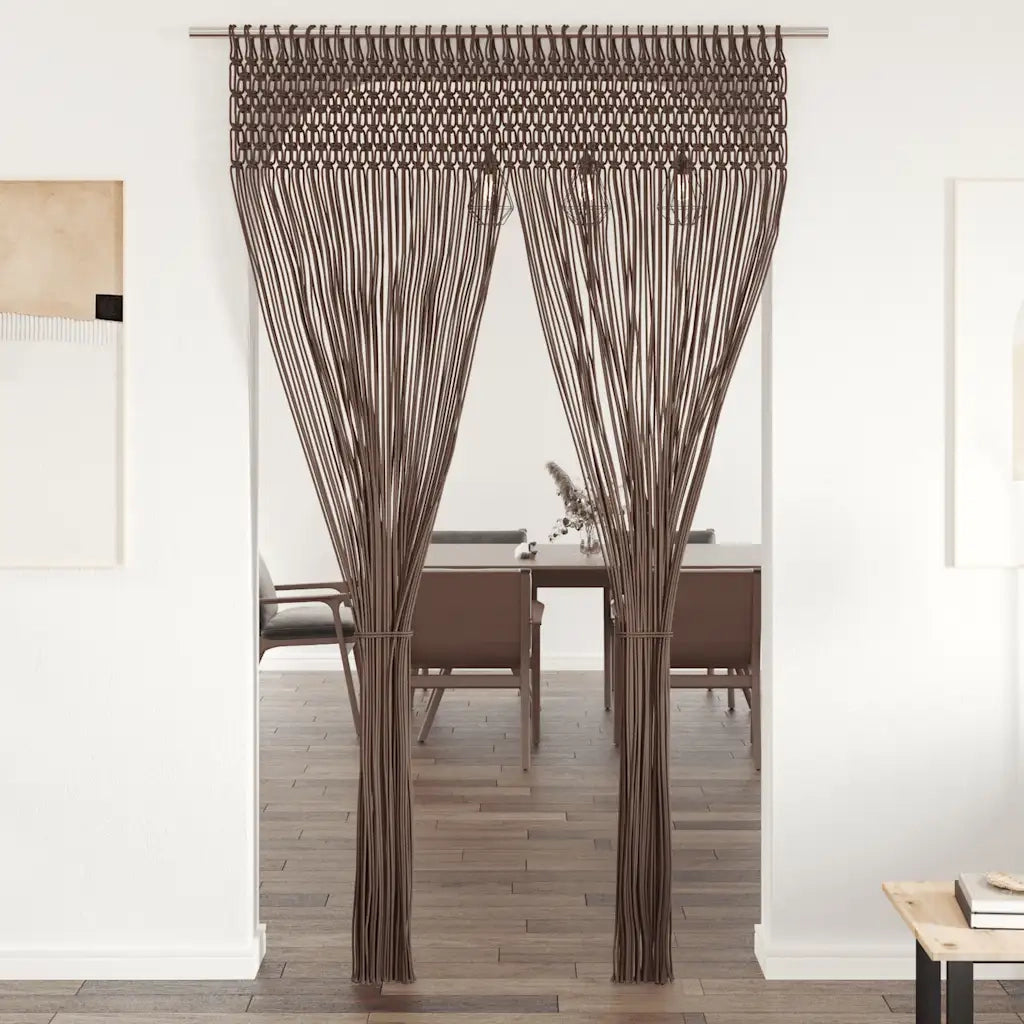 Tenda Macramè Grigio Talpa 140x240 cm in Cotone 323979