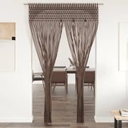 Tenda Macramè Grigio Talpa 140x240 cm in Cotone 323979