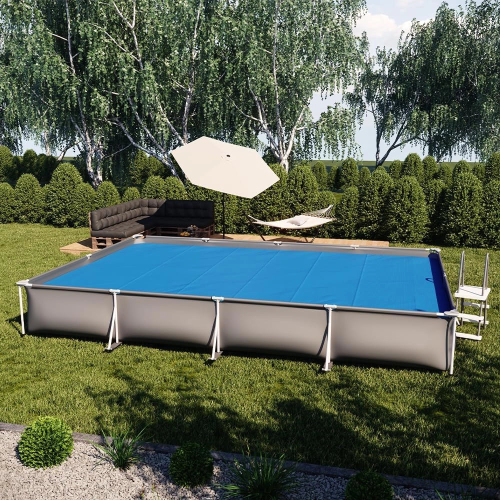ok-living Telo Termico Piscina, Blu, 600 cm Robusto telone My Solar da 400µ, per Coprire e ridurre la dispersione di Calore nella Piscina