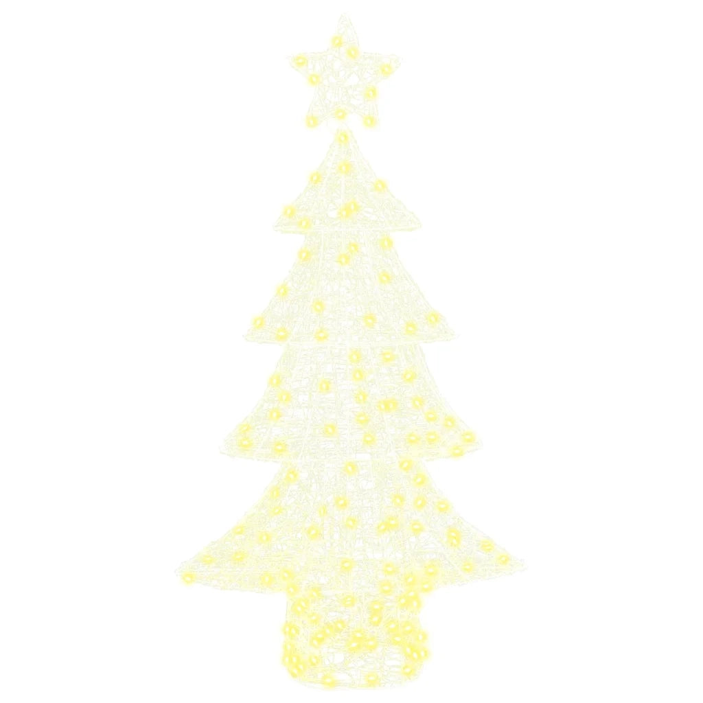 Albero di Natale con 160 LED Bianco caldo 150 cm Acrilico 42018977